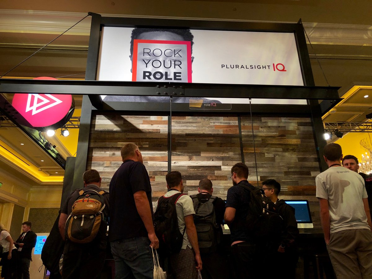 pluralsight's tweet image. Everyone&apos;s lining up to learn more about Role IQ at #PluralsightLIVE! 🤓 Get started now to rock your role --&amp;gt; plrsig.ht/2PfoxiK