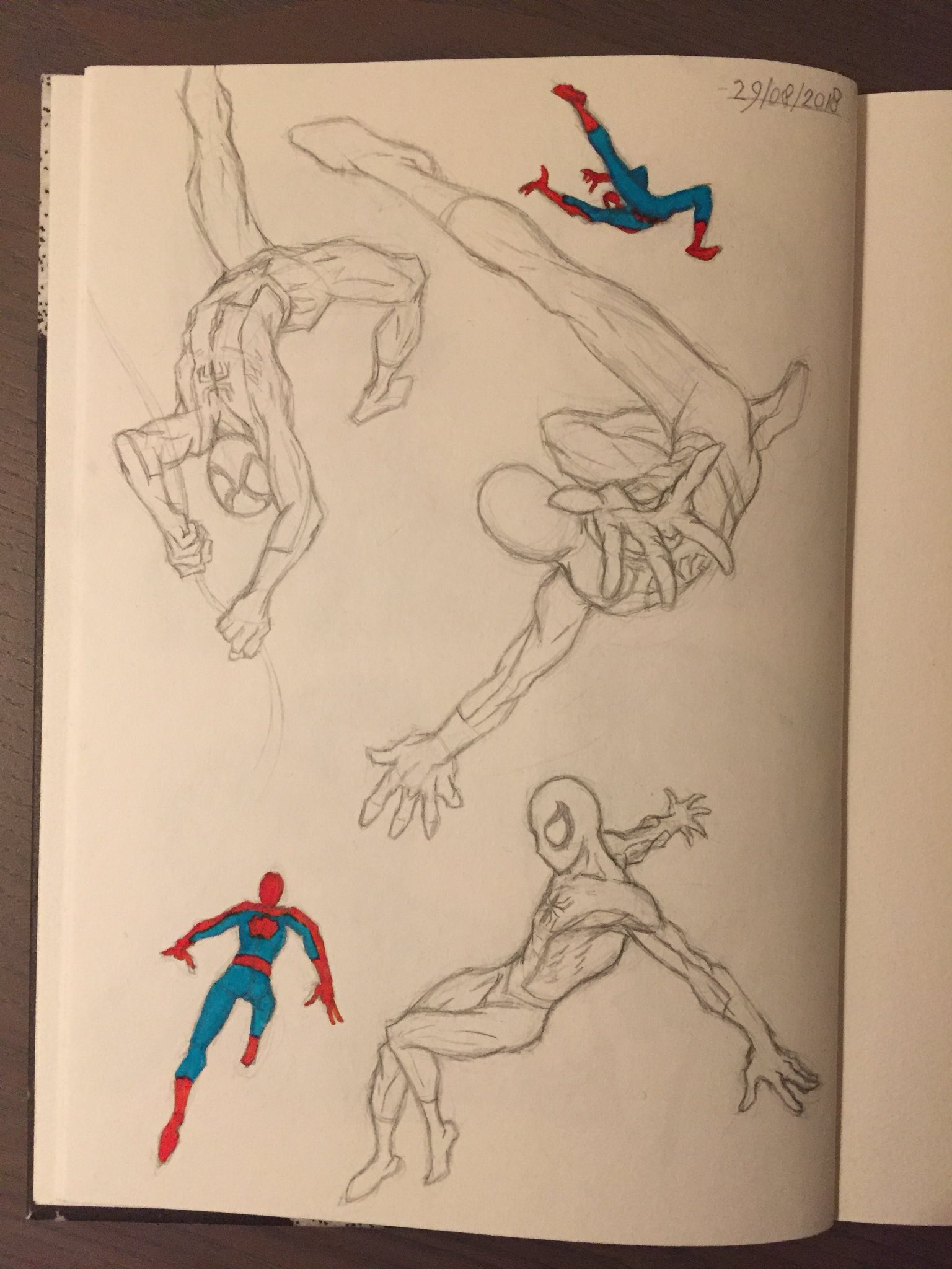 Spider Man Drawing Poses