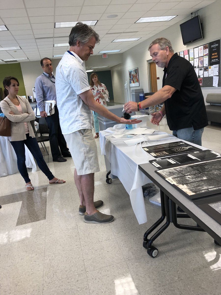 OshkoshWestHigh's tweet photo. Today West teachers experienced hands-on learning while touring FVTC to learn about degree programs and career clusters! #BuildingCommunityThroughEducation https://t.co/kiifgv2ikY