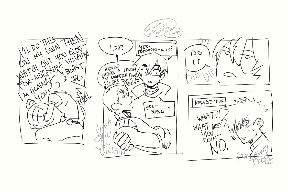 The Sequel I didn't plan on posting at first. Here's Bakugo learning Cooperation!!! ?