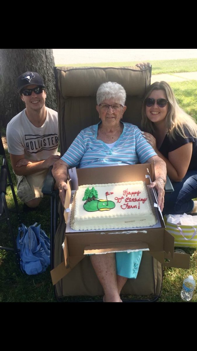webbyxray's tweet photo. @PGATOUR  this is my Gram ! She wants to golf with @PGA_rorymcilroy  how can we make this happen ! #grammalovesrory  she asked me to tweet him for his contest but it was over !  90 years young and still swinging! #golferforever #golfer #rory #bestbirthdaygift #rorymcilroy https://t.co/bnvUNNvFgJ