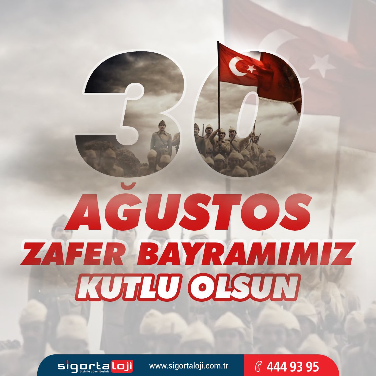 Bir milletin bağımsızlık azminin en güzel göstergesi; 30 Ağustos Zafer Bayramımız kutlu olsun.

sigortaloji.com
#Sigortaloji #Kasko #Sigorta #Sigortacı #DASK #Emtia #TrafikSigortası #SağlıkSigortası #Sağlık #30Ağustos #ZaferBayramı