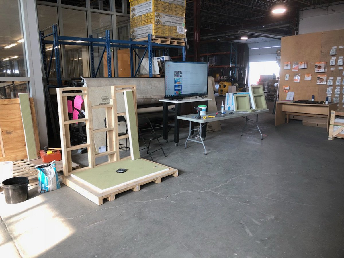 LATICRETECanada's tweet photo. Last week our team conducted a shower installation system presentation at McKenna’s Distribution in Regina, Saskatchewan. Thanks to team members for the informative presentation on our HYDRO BAN® products (including HYDRO BAN Board). 

#laticrete #laticretecanada #hydroban https://t.co/toLbHaUQF1