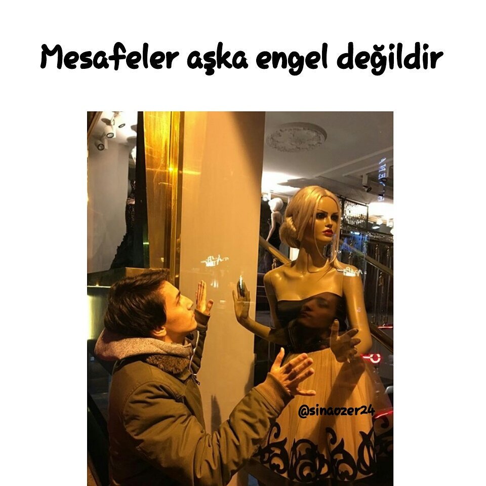 Mesafeler aşka engel değildir. <a href="/sinaozer/">Sina Ozer</a> 😂
