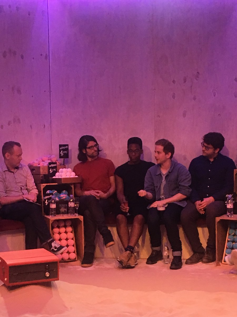 HOMOStheplay's tweet photo. Post show discussion with @josh_sey @HarryMcentire @TyroneHuntley Ben Walters and hosted by Matthew Todd https://t.co/e8eDMIpAMe
