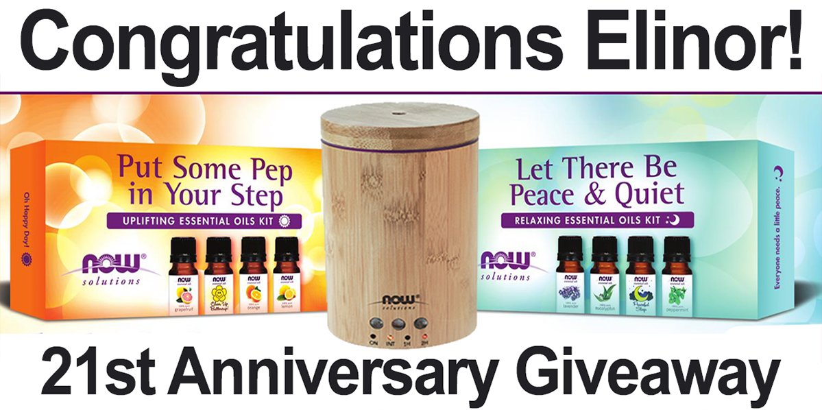 WholeHealthProd's tweet photo. Congratulations to Elinor D. from Casper, Wyoming for winning our NOW Aromatherapy Gift Set! And a huge thank you to everyone who participated in this years giveaway. https://t.co/rJdyfUUj62