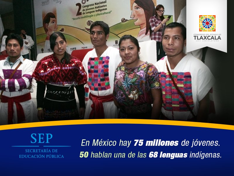 La totalidad de la riqueza cultural y lingüística, se conserva en una generación que hereda nuestras raíces. Salvaguardemos nuestras lenguas y transmitamos esta diversidad que nos caracteriza como mexicanos.