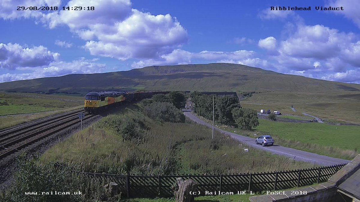 railcamlive's tweet photo. Railcam's Pick of the Day, Colas Wednesday, 29/08/18.

@ColasRailUK @foscl @C37LG @networkrail @DawlishBeach #Class70 #Class56 #Class67 #Class37 #DailyPick https://t.co/NKho477Trs