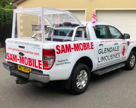 glendalelimos's tweet photo. @Gaelic_weekly  have you seen our SAM MOBILE on tour in Omagh? #Tyrone4Sam https://t.co/jST1Qldcn0 https://t.co/aTnlunU24h