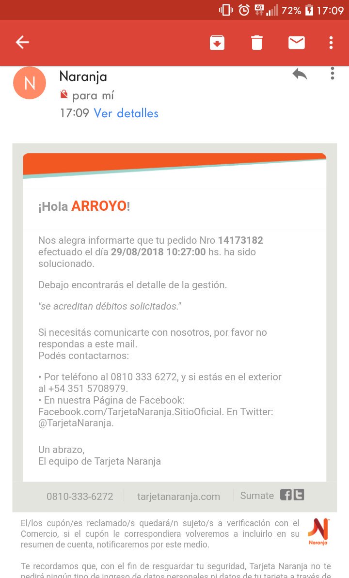 Naranja X On Twitter Ya Esta Listo Tu Resumen Miralo Ahora Saca Tu Clave Y Tenelo Siempre A Mano En Naranja Online O App Naranja Https T Co H9wva6ak2r Https T Co Geehnailul