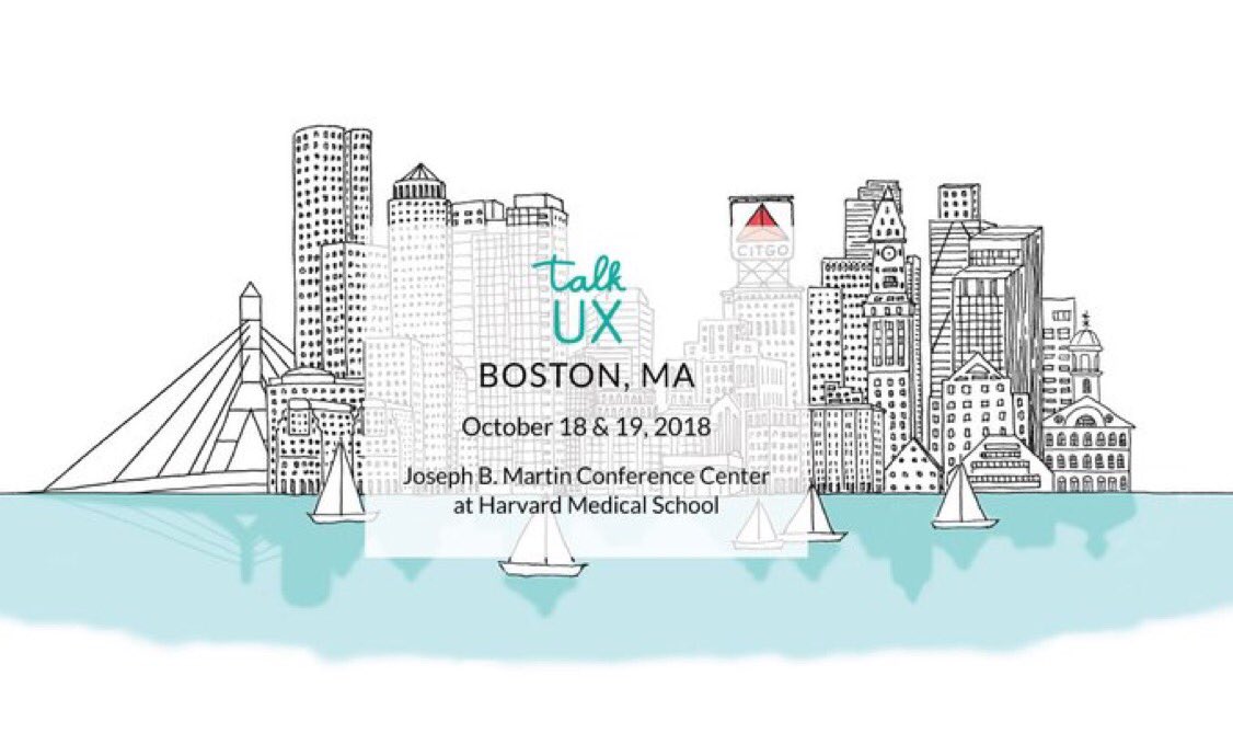 We hope you can join us for the Talk UX 2018 in Boston!!! 

‼️The early bird pricing expires on August 31! ‼️

👥👥 We offer a discount for groups of 4+!

bit.ly/2MpQarm

#talkux #talkux18 #talkux2018 #uxdesign #womenintech #Boston