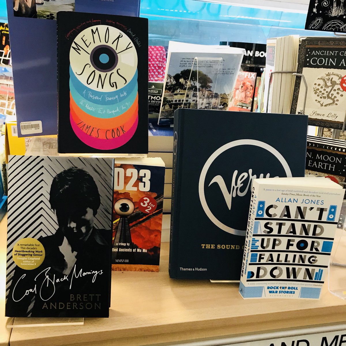 tottaylor1's tweet photo. Unbound books at the very wonderful and inspiring Totnes Bookshop on Saturday #unbound #bookcover #mecob mecob @unbound #newbooks #literature #bookclub judecook memorysongs #judecook https://t.co/tBmuOWPxFf… https://t.co/jtWuv6VrZi
