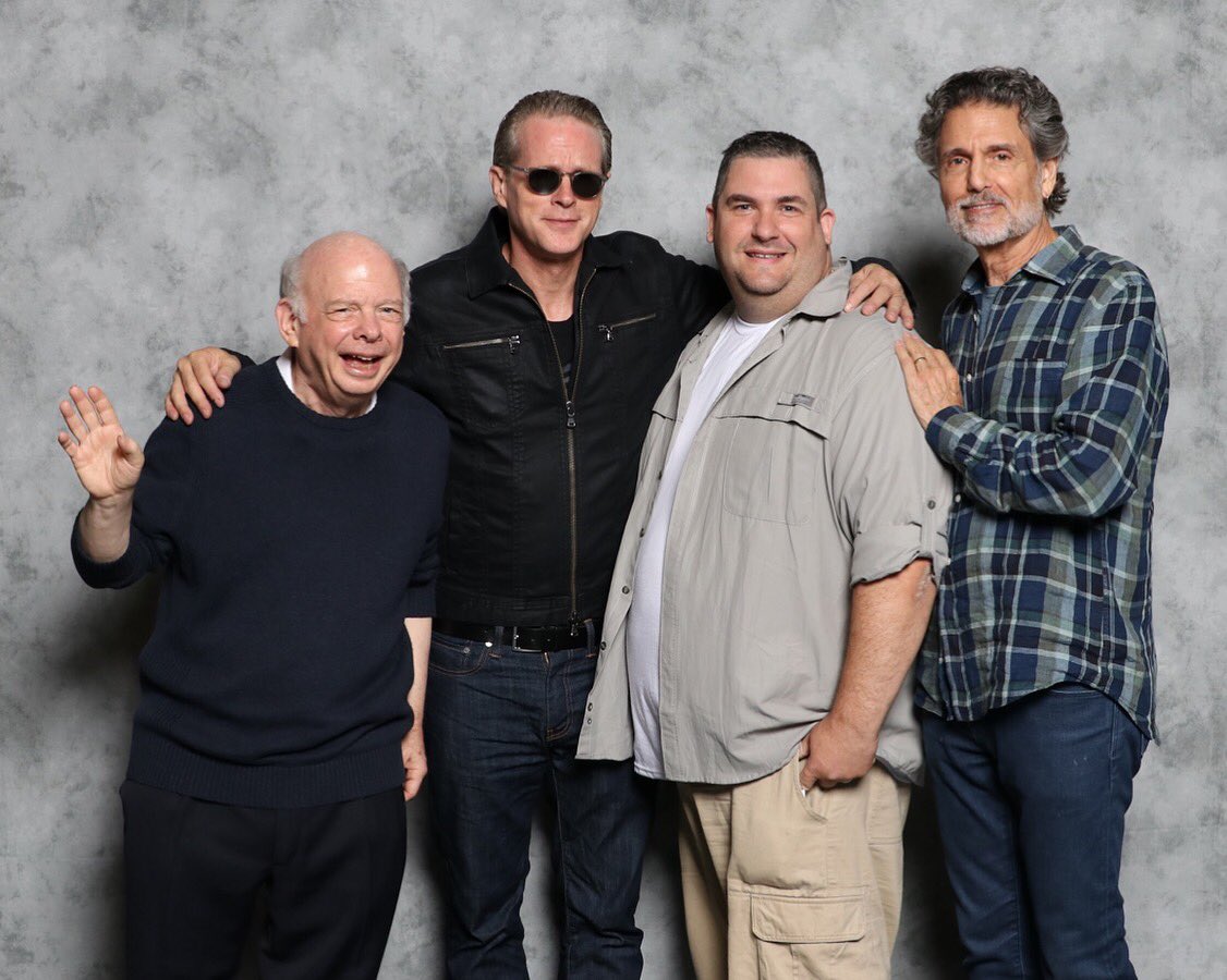 ThePAULIENYC's tweet photo. Princess Bride Trio!!! #fanexpoboston #fxb2018 #princessbride #caryelwes #chrissarandon #wallaceshawn #inconceivable https://t.co/LdiazQLmSO