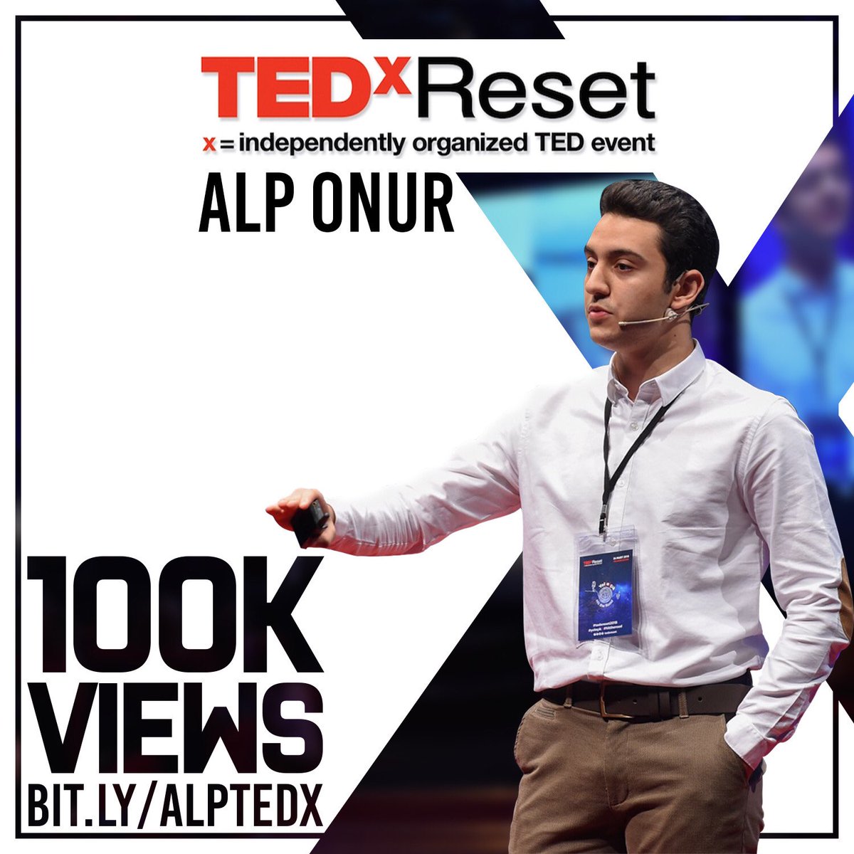 Lisedeyken hayallerimizi, hedeflerimizi, yaptıklarımızı ve yapamadıklarımızı anlattığımız TEDx konuşması 100bin izlenmeye ulaştı. Türkiye’de sadece iki liseli konuşmacı 100k üzerinde izlendi! <a href="/UgurOkullari/">Uğur Okulları</a> , BUEK ve <a href="/EnverYucel/">EnverYucel</a> Hocam’ızın desteğiyle nice başarılara!