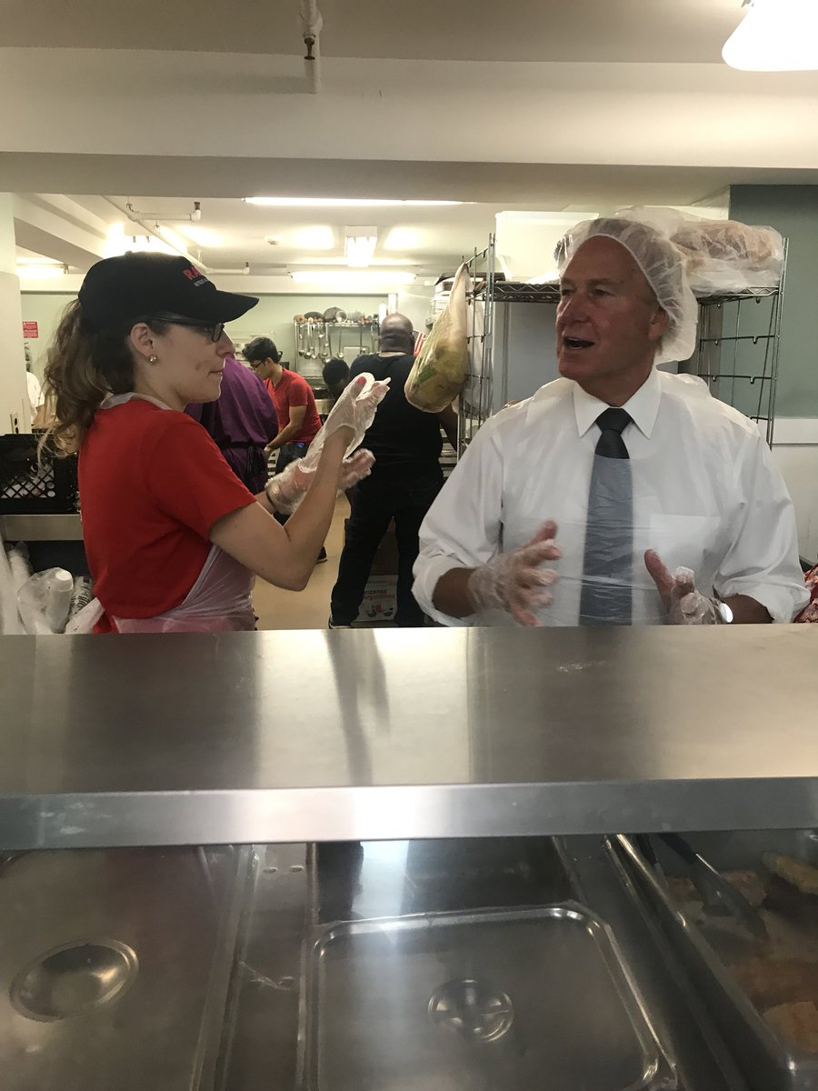 MayorCahill's tweet photo. “Service to others is the rent you pay for your room here on earth.” Always an amazing experience working with the Wednesday lunch crew at @ElijahsPromise. #newbrunswicknj https://t.co/bndLKIbakS