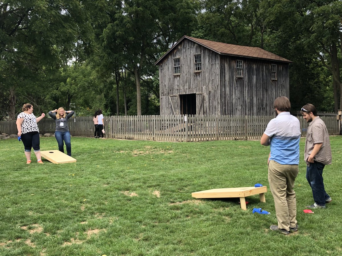 UMBiophys's tweet photo. Biophysics students & faculty can have fun too! #UMBiophysPreview students enjoy lunch and games at the #umbiophysretreat2018. https://t.co/1PZ3lkkkyX