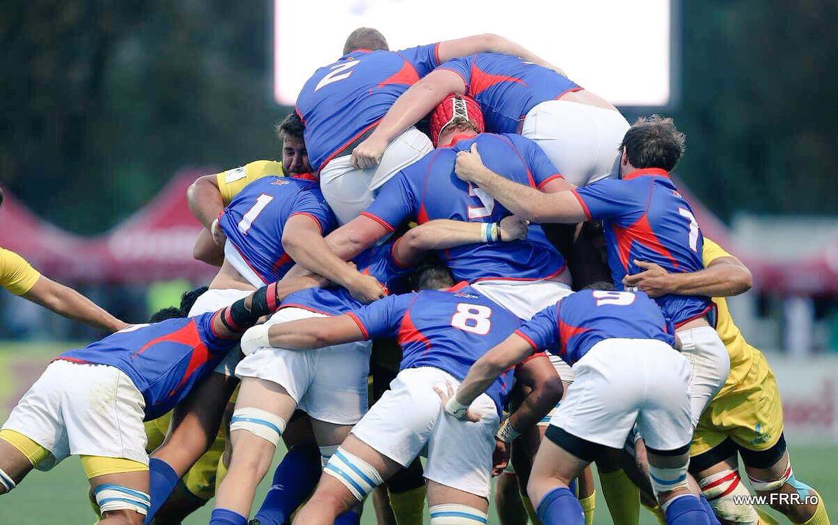 Club16ro's tweet photo. Strong pack of @RugbyRomania U20 demolishing @RugbyNamibia U20 in @WorldRugby #U20Trophy in #Bucharest . Not enough for the win though. 🇷🇴 #rugbyromania #junioroaks #WorldRugbyU20s #JWRT 📸 Photos by Stefan Constantin &amp; @andua2 https://t.co/iBWfg2ao2Q