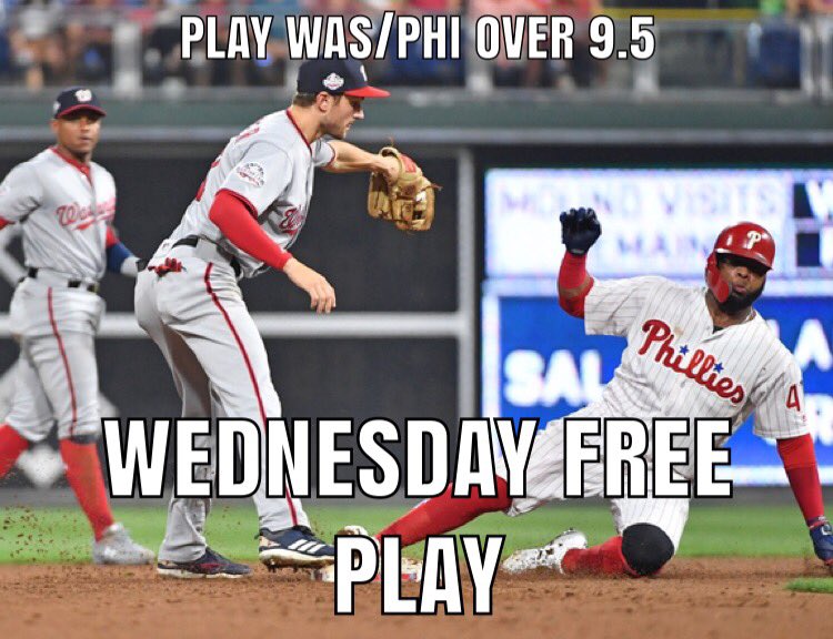 mltips1's tweet image. Play WAS/PHI Over 9.5 combined total for today’s  MLB Free Sharp Play ! Get Today’s $$HUGE Premium Play of the Day text “POD” 702-266-7047 For today’s NFL NCAAF MLB NBA NCAAB Sports Predictions MLTips.com
Ask about our 50-75% off first time client PremiumPlayDiscount