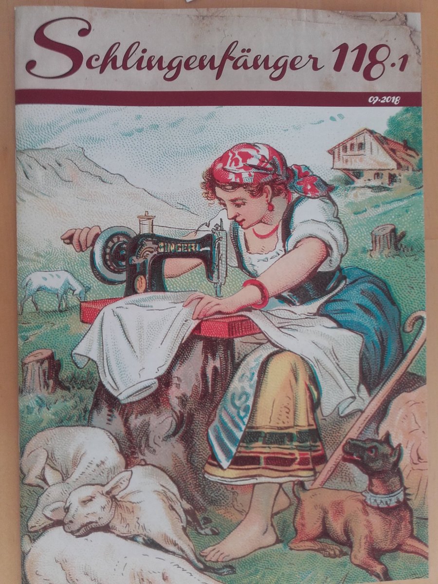 schlingenfanger's tweet photo. Der neue "Schlingenfänger 118" ist erschienen. Infos zu alten Nähmaschinen auf 44 Seiten. #altenähmaschine #oldsewingmachine #nähmaschine #macchinadacucire https://t.co/OQ7TTm7o8n