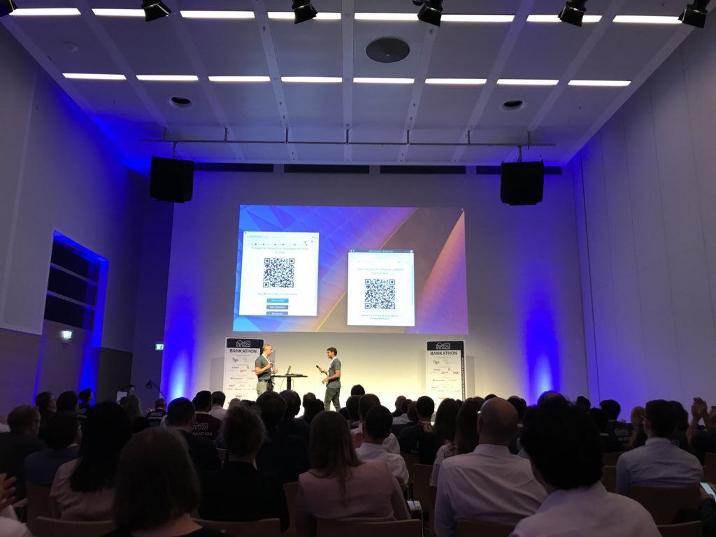 schwarzwildinfo's tweet photo. Finale beim #bankathon von @bankathon15 mit wirklich richtig guten Ideen. Gut gemacht! Tolle Organisation von @figoAPI und @ambajorat #fintech #banking #finance https://t.co/OfA3oW08eU