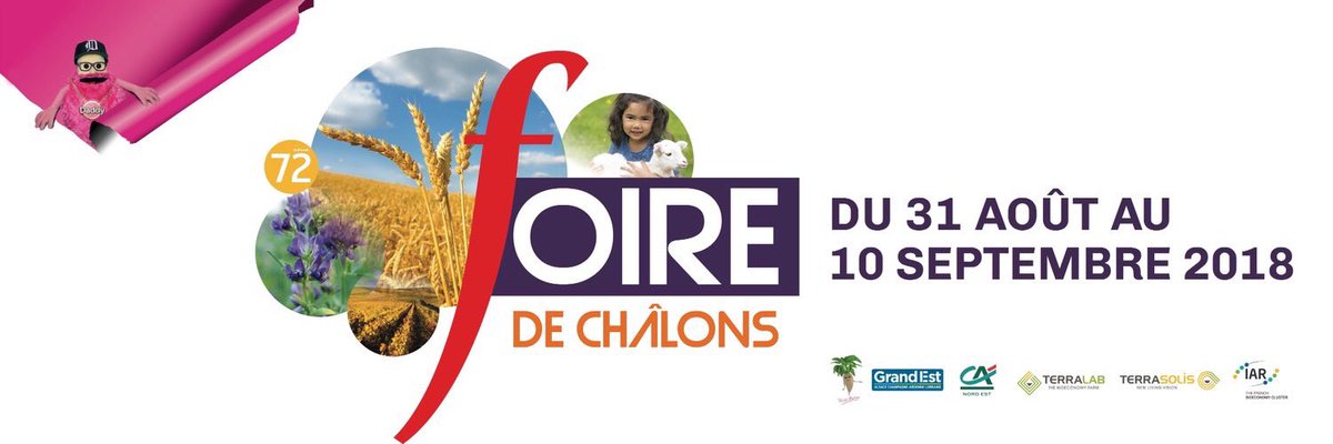 Agenda: rdv du 31 août au 10 septembre pour la « Foire de Châlons »  <a href="/foiredechalons/">Foire de Châlons</a> !
Le grand événement au rayonnement national et international de notre région.
#FoireDeChâlons #Champagne #GrandEst #Foire #Chalons #Agenda