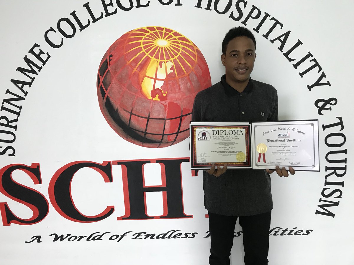 IHTcollege's tweet photo. Just graduated and showing off his prestigious BACHELOR OF SCIENCE DEGREE IN HOSPITALITY AND TOURISM MANAGEMENT and the @AHLEI HOSPITALITY MANAGEMENT DIPLOMA.
Congrats Jonathan Ford ! 👏🏼👏🏼 https://t.co/LpSuHd2p2w