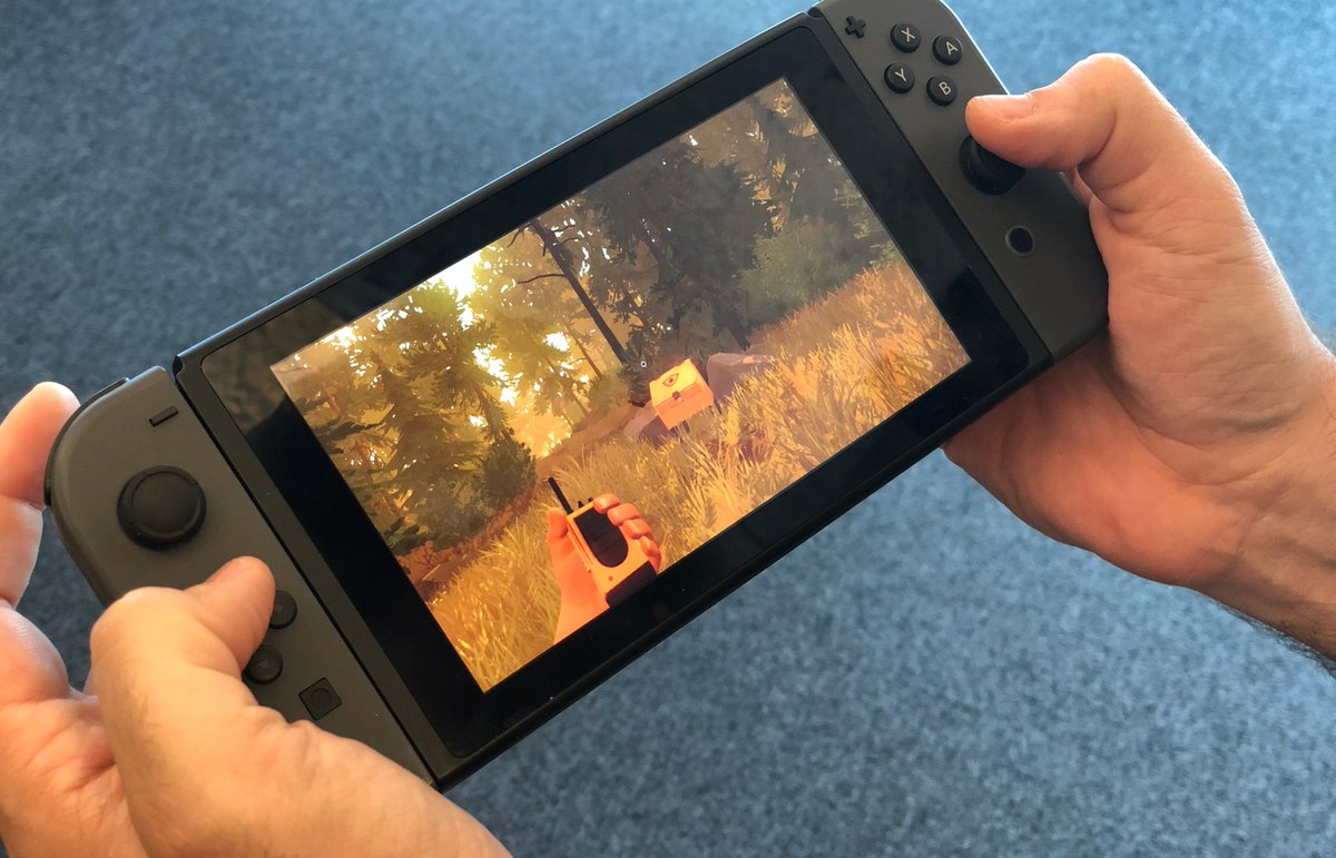 Campo Santo on Twitter: "Yes! Firewatch for the first time on Nintendo Switch at the @panic booth – #PAXWest Booth – and hi to our good friend and