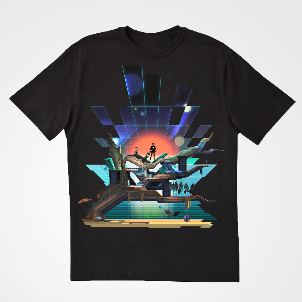 SupergiantGames's tweet photo. With Bastion and Transistor coming soon to the Switch, we're pleased to offer two new items in our store:
Bastion Art Print: https://t.co/jImml30oqV
Transistor T-Shirt: https://t.co/707ahTSsmp

We'll have them at PAX this week! https://t.co/fzKi3VXWLa