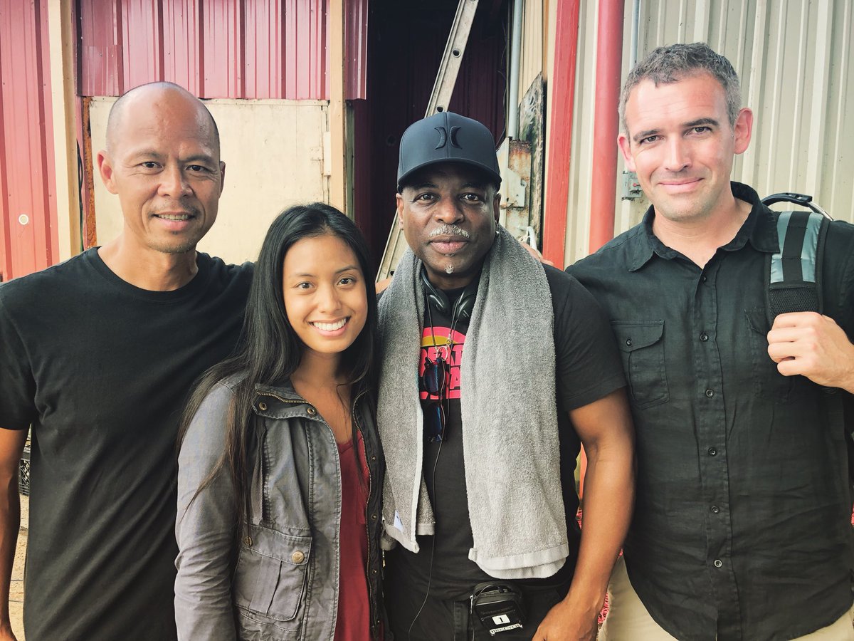 vivi3nisnotokay's tweet photo. So this happened 🙈🙊. Thank you @levarburton @chadgcreasey #johnnytran and the rest of the #NCISNOLA team for making this such an incredible week. I'm still freaking out kinda. 😱🙏🏽 https://t.co/z3Ji2yuXe1
