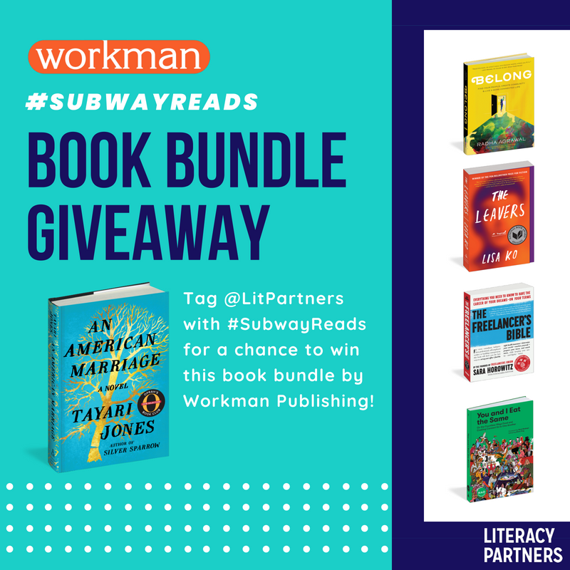 LitPartners's tweet image. This week we're highlighting our partners in publishing @WorkmanPub and their authors telling incredible stories! 
Enter a chance to win our #WorkmanPub book bundle by taking a photo of your current book &amp;amp; tag us with #SubwayReads!  
Read their excerpts at subwayreads.org