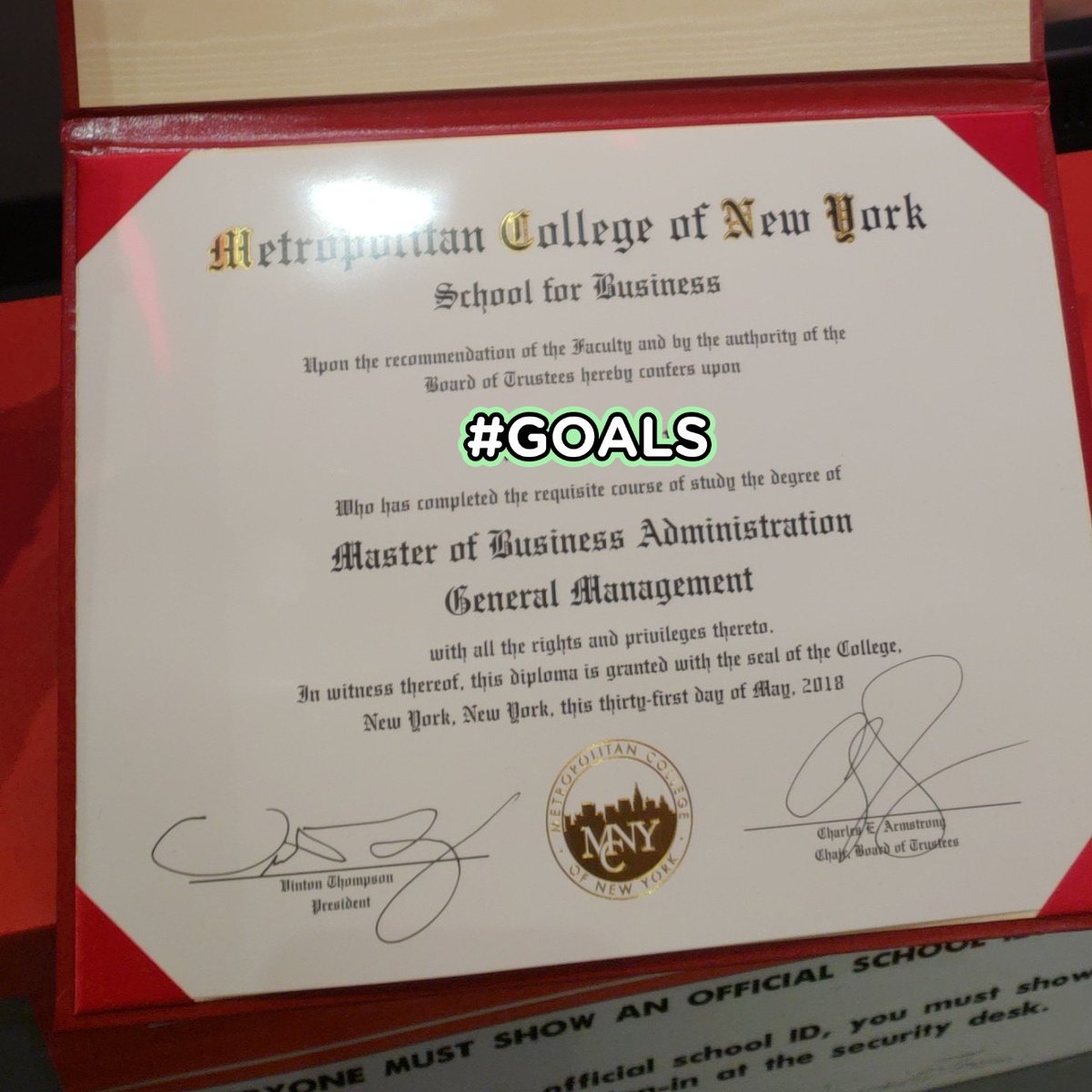 misscummings69's tweet image. Just picked up my degree &amp;amp; I'm feeling AMAZING!!!🙌🏿🙌🏿🙌🏿 Degree #3 #MyMCNY #MBAGRAD #JustCallMeMasterStorm