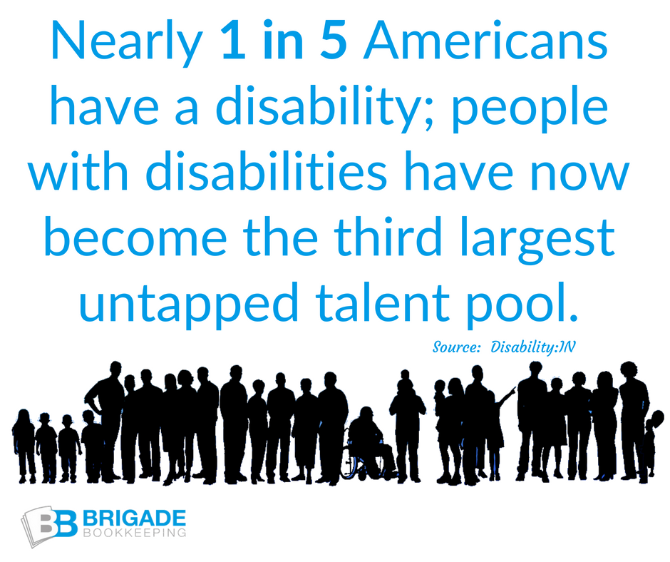 brigadebookkeep's tweet image. The unemployment rate is lower than it&apos;s been in over a decade, which also means it&apos;s more difficult to find qualified candidates to fill open positions. Expanding your search to strategic to #UntappedMarkets, such as people with disabilities, is an effective #RecruitingStrategy.