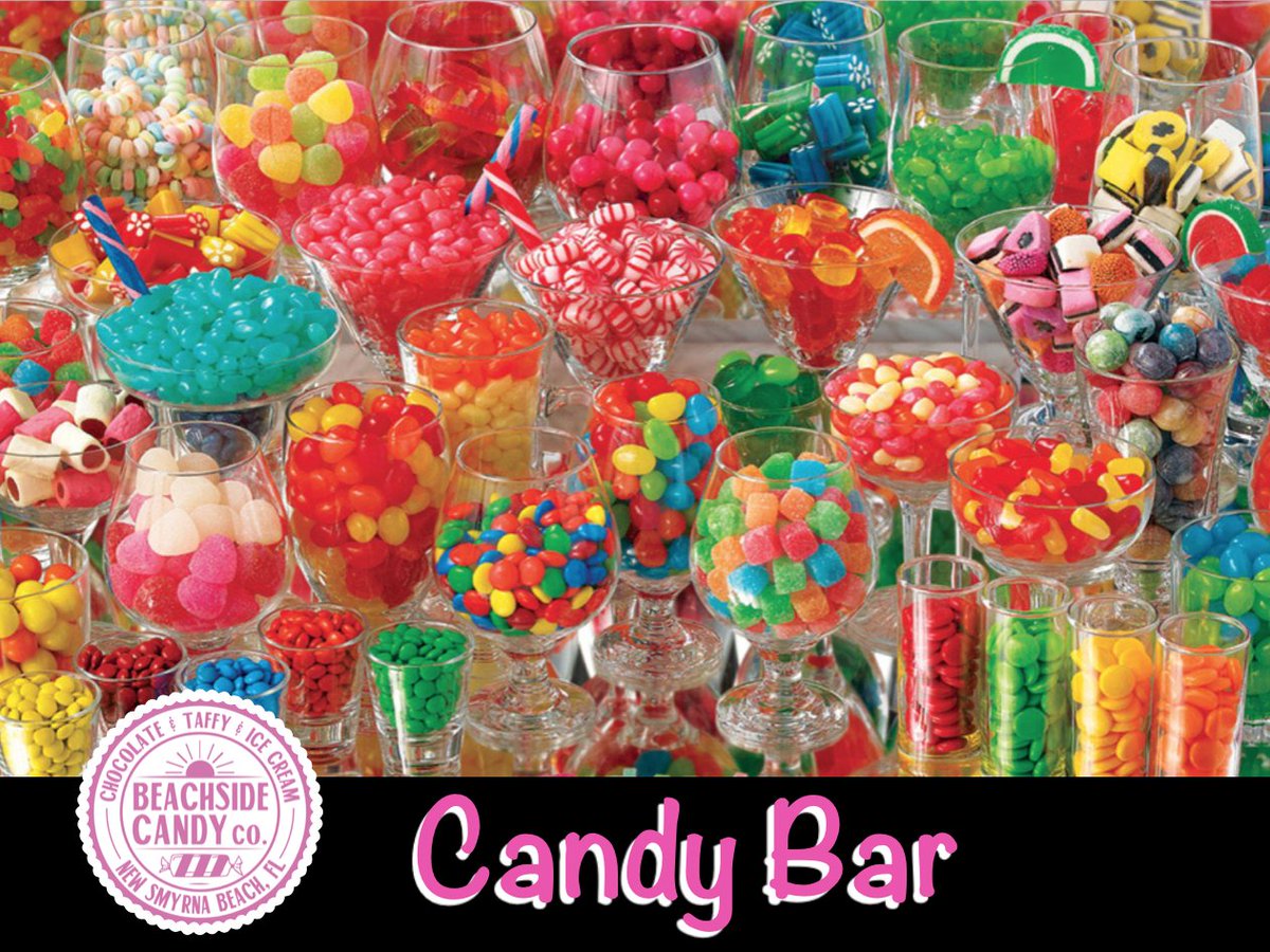BeachsideCandy's tweet photo. Having an event and want to do something fun for your guests? Candy Bars are a fun way to treat your guests! Let us help you pick the perfect treats at Beachside Candy Co.
#CandyBar #beachsidecandy #SweetTreats #lovensb #flaglerave https://t.co/O6qyZfgRBG