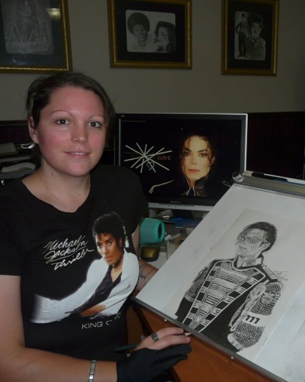 🌟🌟 #happybirthdaymichaeljackson for his 60th i drew his portrait for the 9th time 😀 #iloveyoumichael 😚💖 #MichaelJacksonDay #diamondbirthday today is my fav day of the year !