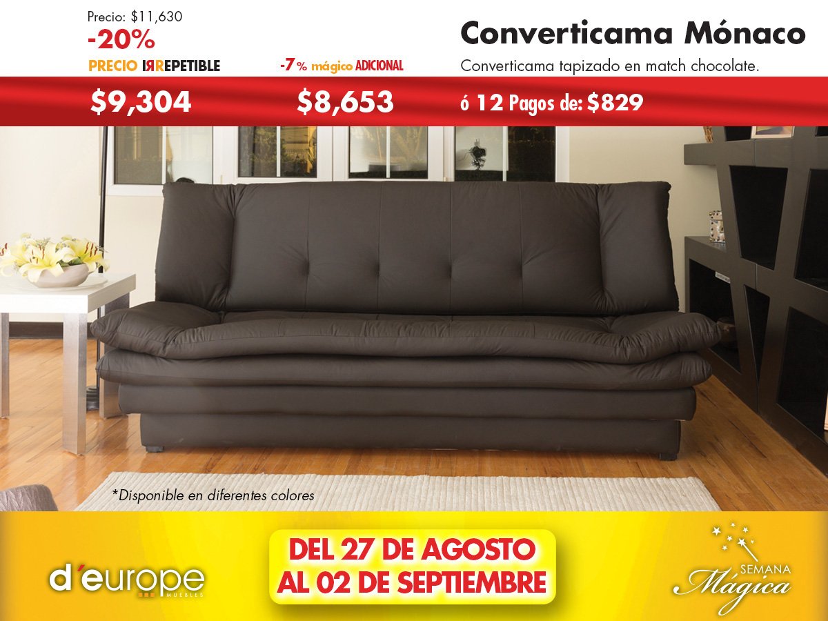 ¡La Semana Mágica vuelve para añadir magia al Aniversario! Visita cualquiera de nuestras tiendas y conoce el versátil Converticama Mónaco