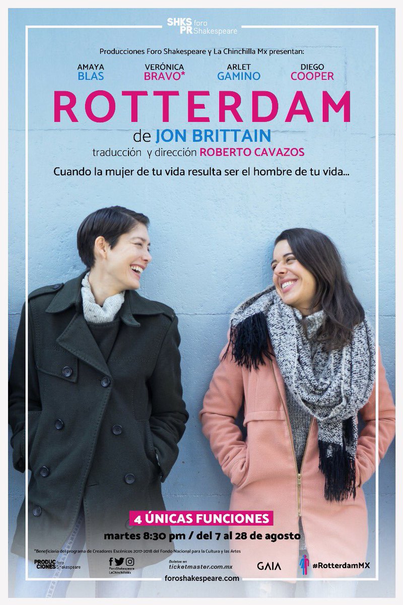 ElviRichards's tweet photo. Anoche disfruté muchísimo con #RotterdamMX 💕 gracias a @ArletGamino y @amayablas por la invitación excelentes actuaciones y dirección de Roberto Cavazos. @ForoShakespeare #Teatro #TeatroEnMéxico https://t.co/2j9ED38Soo