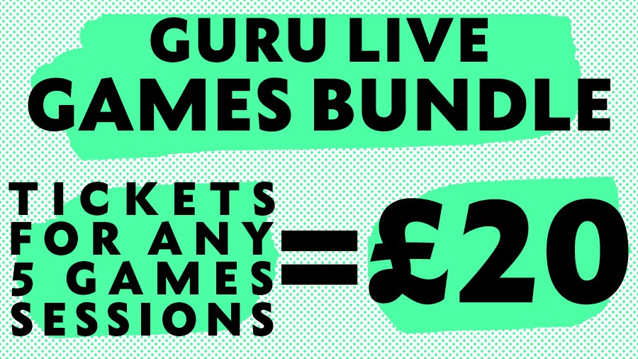 You can grab tickets to any 5 of our inspirational #GuruLive games sessions for only £20! Check out the full line-up and book now 👉 guru.bafta.org/guru-live-lond…