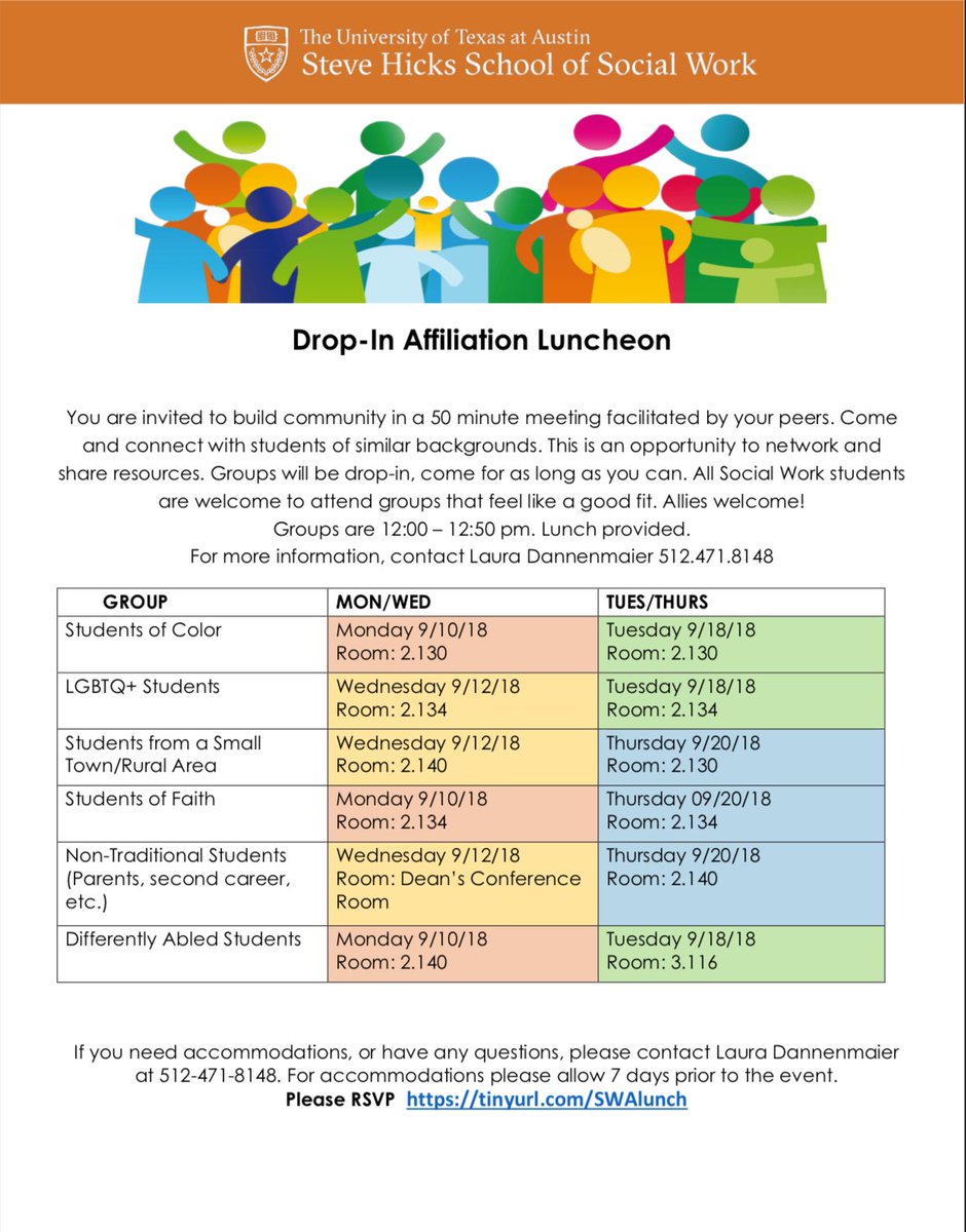utexasswc's tweet image. Come and meet students of similar experiences and share a meal! Going on Monday, September 10th and Wednesday, the 12th.