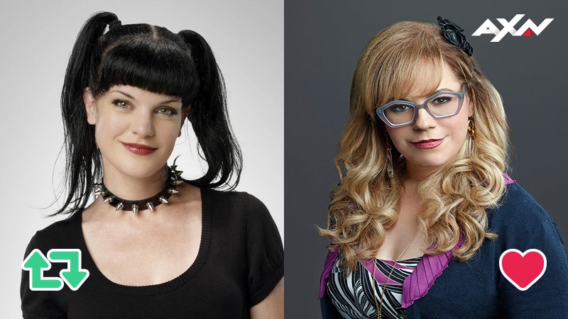 AXN_Mexico's tweet photo. Abby y Penelope, #NCISAXN y #MentesCriminalesAXN, difícil decisión, ¿verdad? https://t.co/1RkjClnhHs