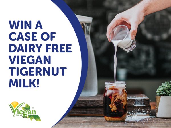 VieganLife's tweet photo. #Win a case of #DairyFree Viegan #TigerNutMilk! To enter, simply tag your favourite #coffee shop! #competition https://t.co/pDtI5bNLU6