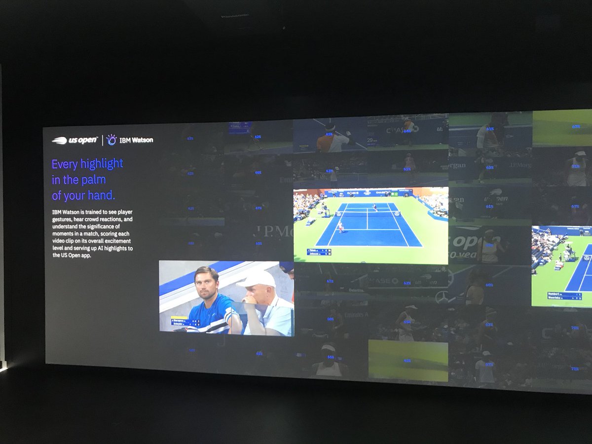 ChrisEscobar's tweet photo. .@IBM is putting smart to work! Stop by our experience at the @usopen πΎ and check your level of excitement #myAIhighlight #USOpen @IBMSports https://t.co/l1mbqrC6Yb