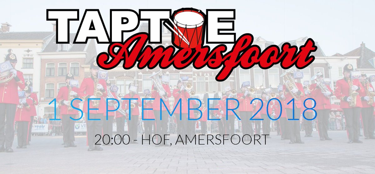 JulianaSMB1926's tweet photo. Zaterdag a.s. Taptoe Amersfoort. Belangstelling is groot en zitplaatsen zijn uitverkocht. Het is dus niet meer mogelijk stoelen te reserveren. We zien u graag zaterdagavond op De @HofAmersfoort @SCVK_NL @FKNR_PR @FKGenie @AmigoLeiden https://t.co/gBUGAs1Tun