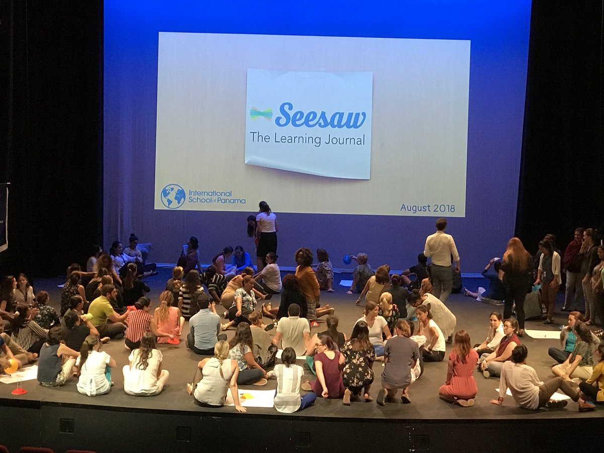 strattonsphere's tweet photo. #iamisp ES teachers professional learning today! Seesaw student driven e-portfolios https://t.co/X1EaQbbSvM