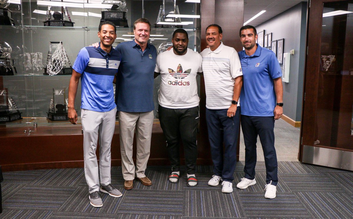 KUHoops's tweet image. Another #KUgrad on our hands. @SHERRONCOLLINS4 graduated today with his Liberal Arts &amp;amp; Science degree and the #KUbball couldn’t be more proud ✊ #RockChalk