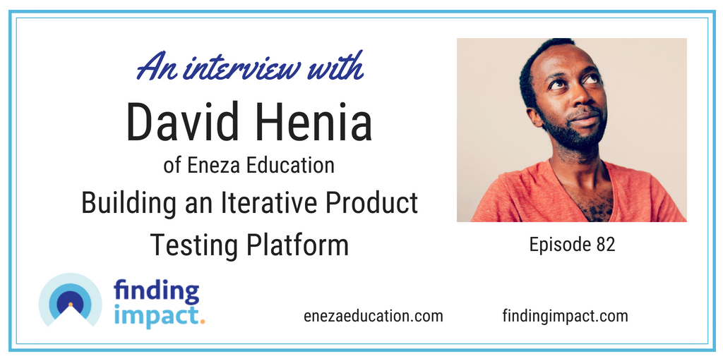 FindingImpact's tweet photo. NEW EPISODE!! FIP 82: Building an Iterative Product Testing Platform with David Henia of @EnezaEducation https://t.co/tGIO6mTEE0  #socent #impinv #socialenterprise #startup #socinn #CSR #impact #innovation #founders #product #leadership #findingimpact https://t.co/3B63NTgos2