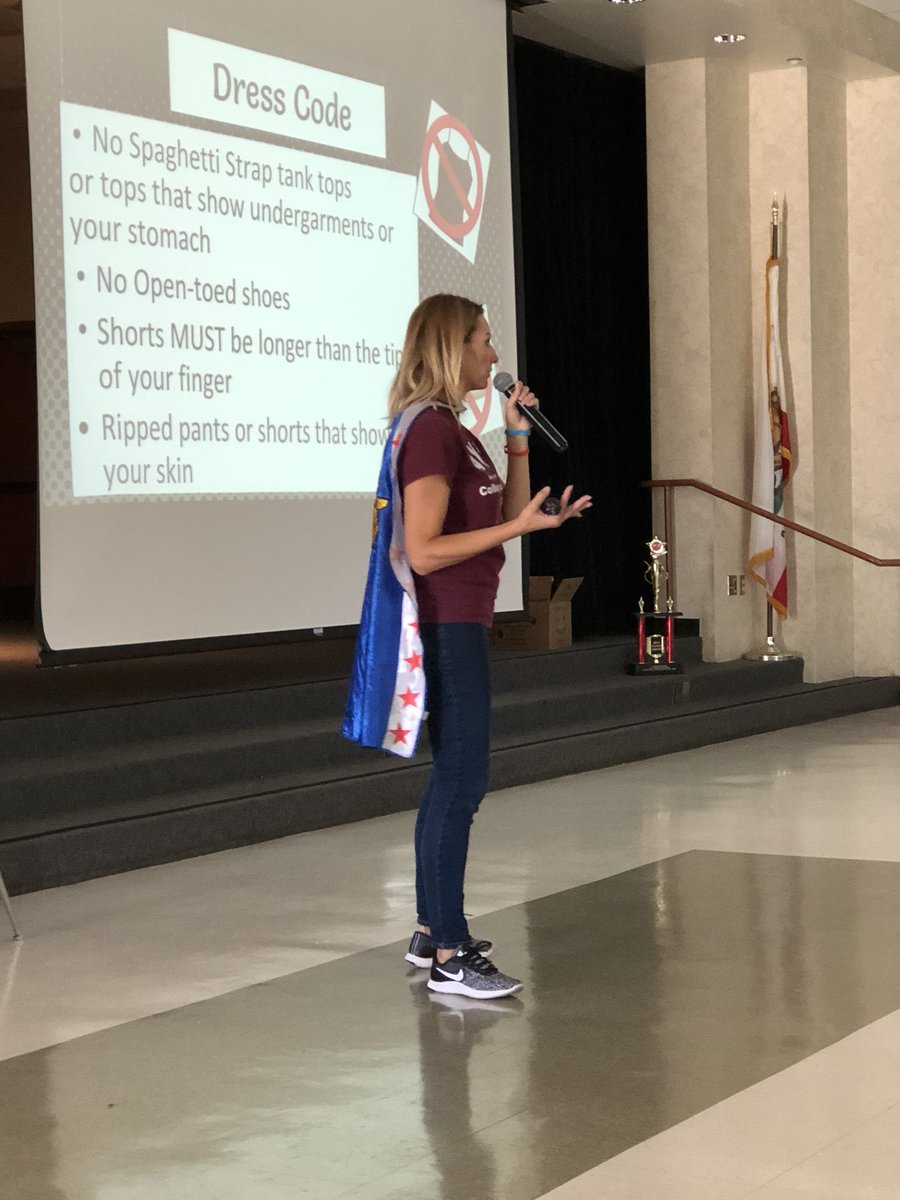 MrsWilliams502's tweet photo. Mrs. Breton talking to students about expectations and safety at our PBIS assembly today! @MayRanch #teachingexpectations #pbis #collegeboundwranglers @ValVerdeUSD https://t.co/8K8d88aSWj