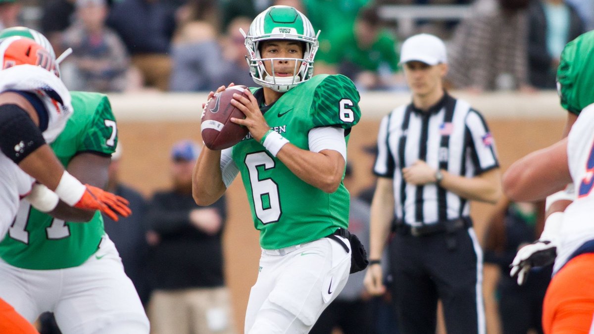 No. 2 on our list of the most important players in Texas is the best quarterback in the state:

North Texas <a href="/MeanGreenFB/">UNT Football</a> quarterback Mason Fine (<a href="/Masonfine09/">Mason Fine</a>) #GMG

texasfootball.com/article/2018/0…