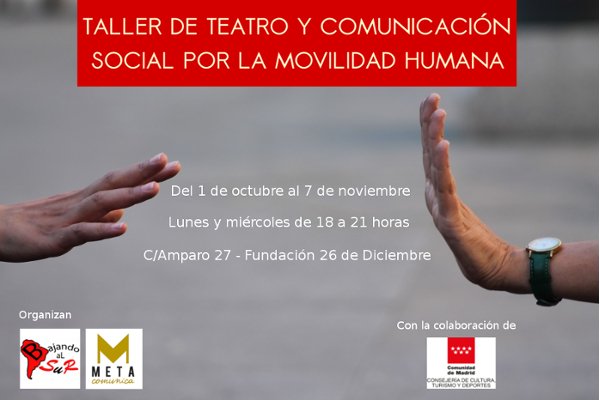 bajandoalsur's tweet photo. 🤔 Si estás pensando en comenzar formándote en:

✅ Teatro Social
✅ Comunicación Social
✅ Derechos de las personas migrantes

Puedes aprender de todo ello con el curso ➡️ Teatro y Comunicación Social por el derecho a la Movilidad Humana

+Info aquí: https://t.co/w2KcMKLEqy https://t.co/BjIw2rDTV7