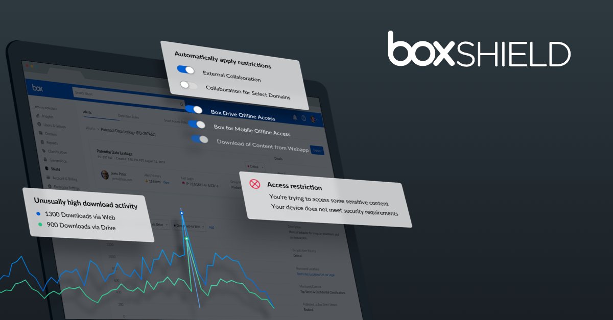 BoxWorks's tweet photo. The next era of #security for the digital age. #BoxShield #BoxWorks https://t.co/eT5ny8D7FO