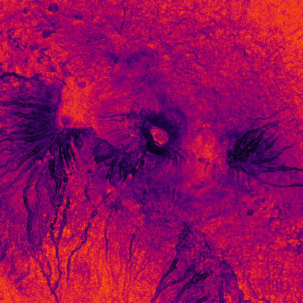 Element84's tweet photo. This image of Mount Kilimanjaro made with @geotrellis #GeoPySpark shows a cost distance friction surface based on @openstreetmap highways & elevation. Looks like a pretty tough climb!
Find us at @foss4g in Tanzania this week to talk about how we made this! #opensource https://t.co/oPD3Q5vy66
